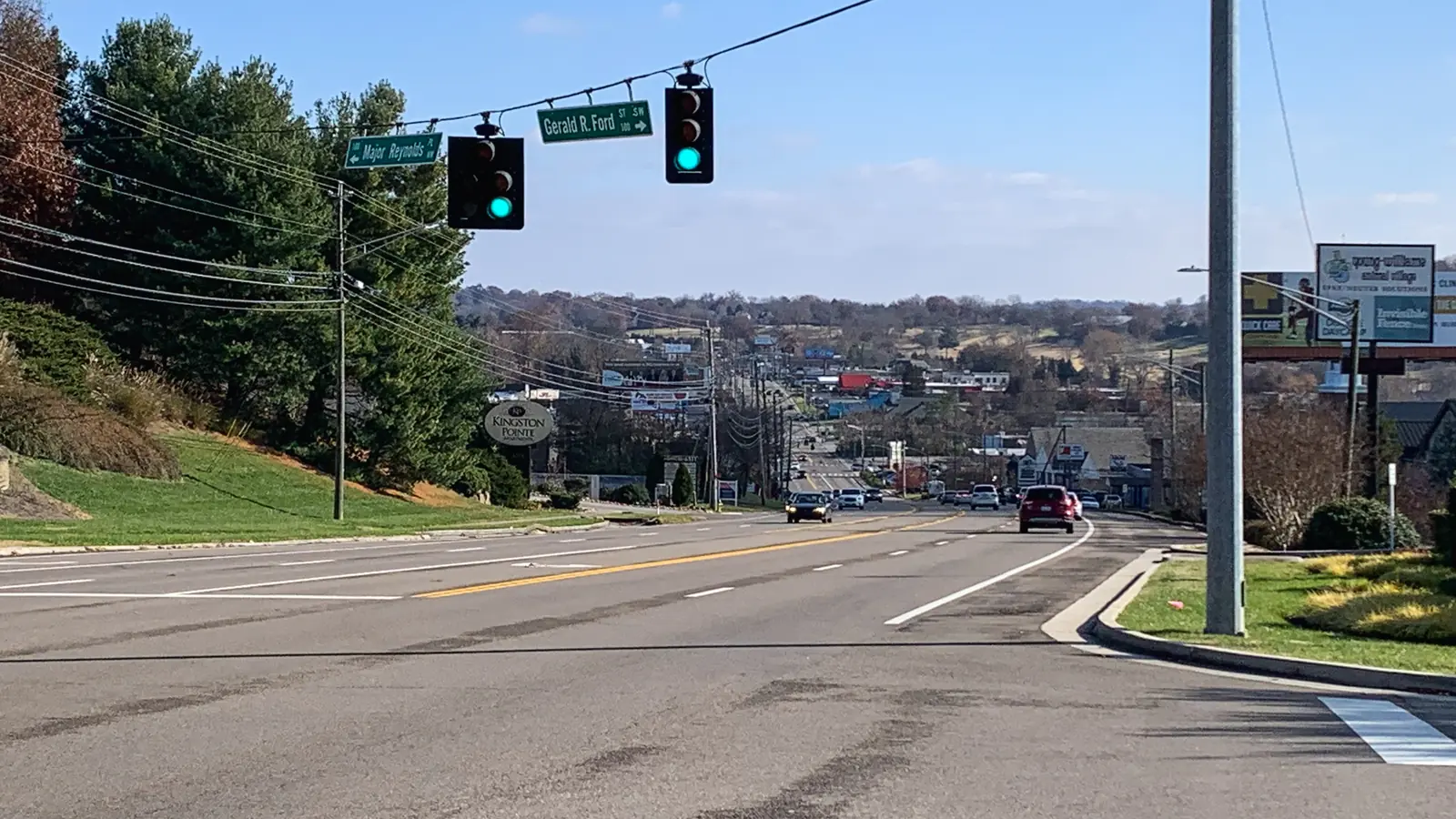 Kingston Pike corridor seen from Bearden Hill in Knoxville