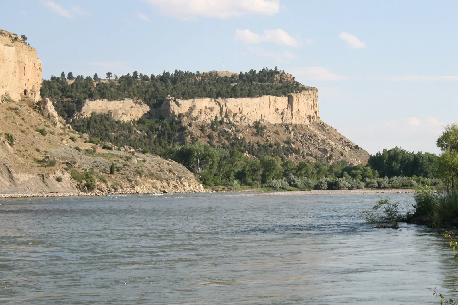 The Yellowstone River valley at Billings, Montana