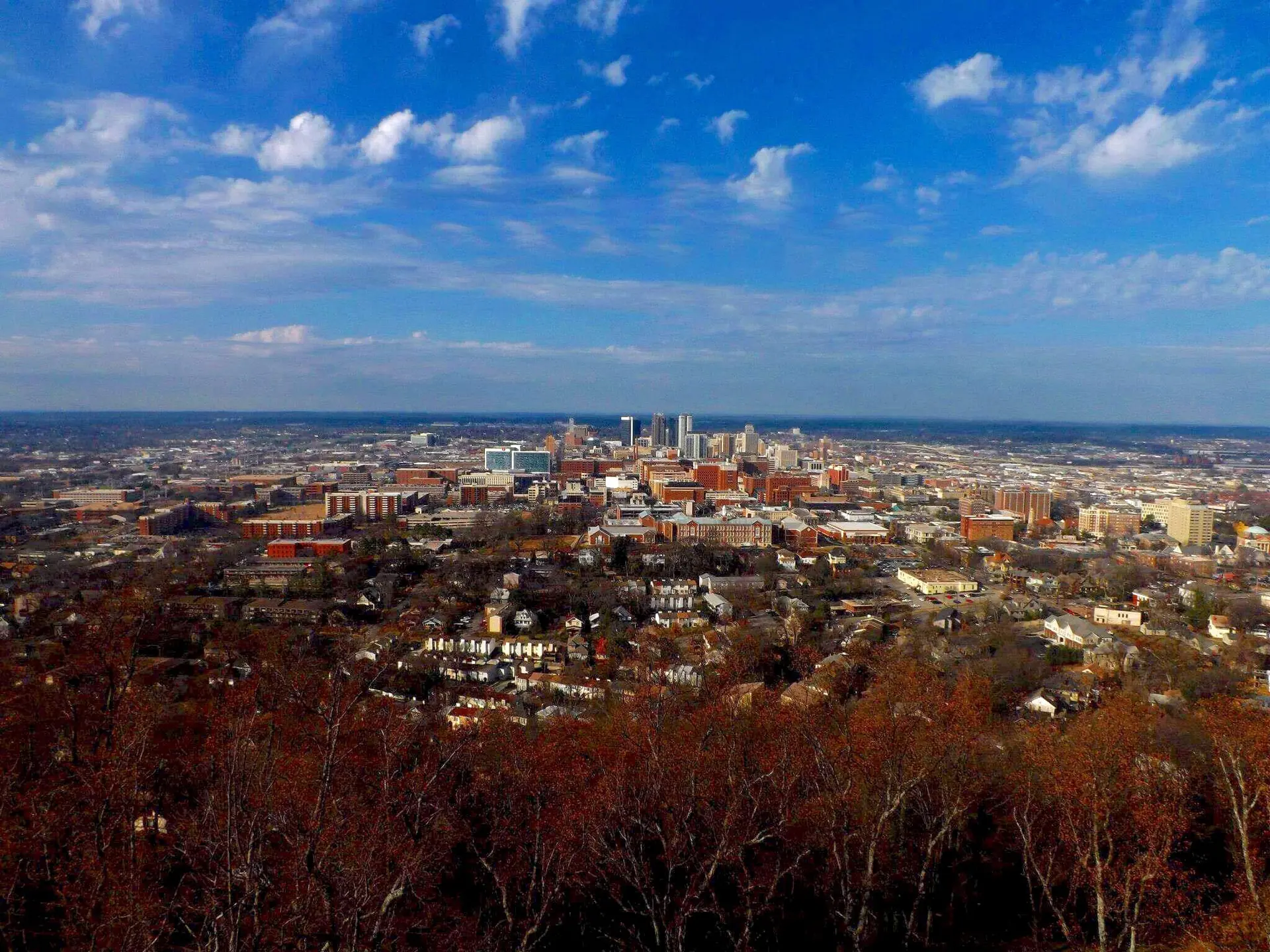 Birmingham skyline from Vulcan Park
