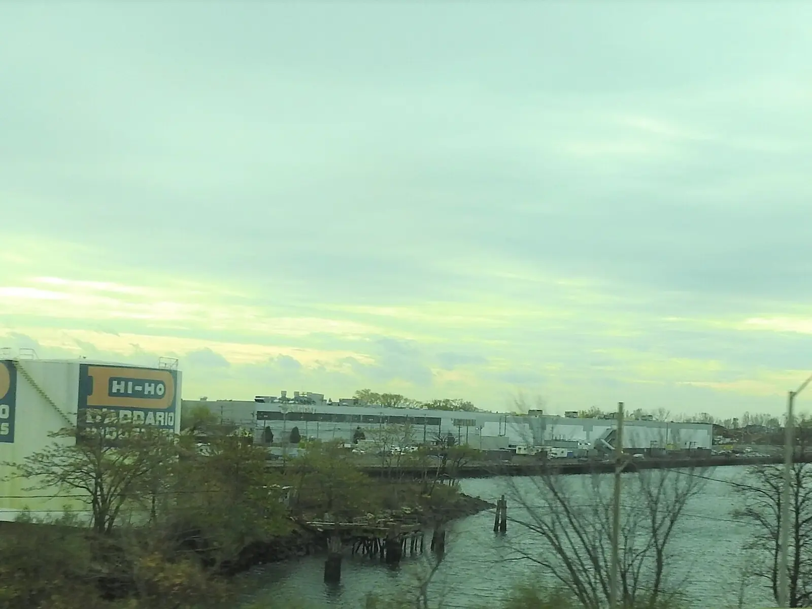 The Bridgeport, Connecticut waterfront near downtown