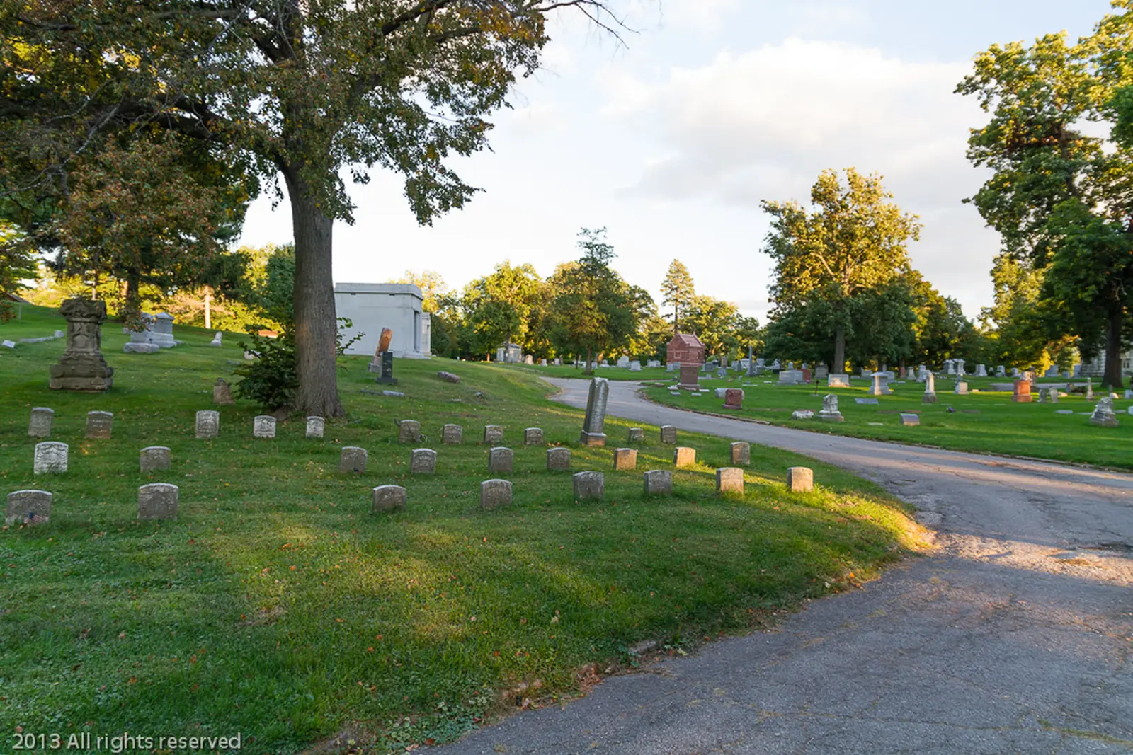 Oak Hill Cemetery Historic District in Cedar Rapids, Iowa