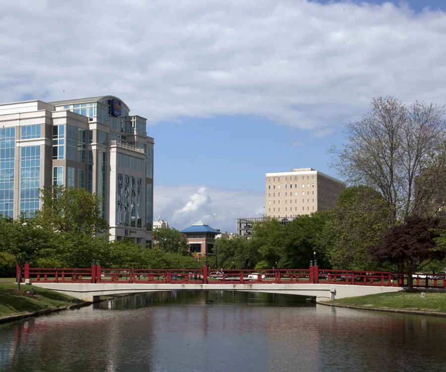 Downtown Huntsville Alabama at Big Spring Park