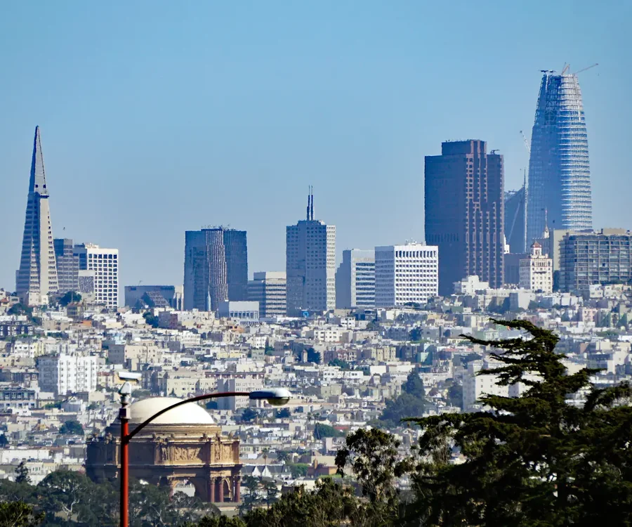San Francisco Bay Area California skyline