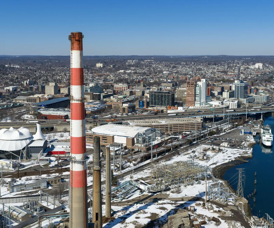Bridgeport Connecticut skyline