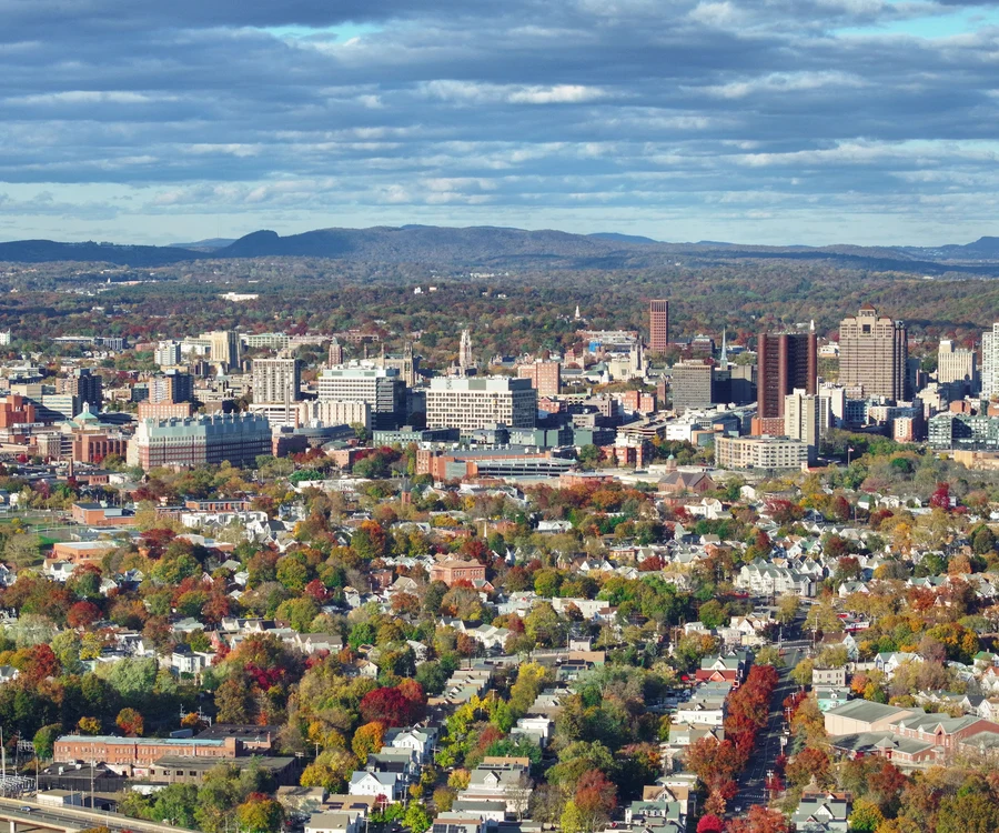 New Haven Connecticut skyline