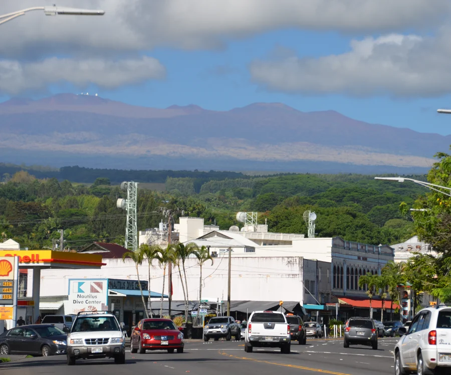 Hilo Hawaii bayfront on the Big Island