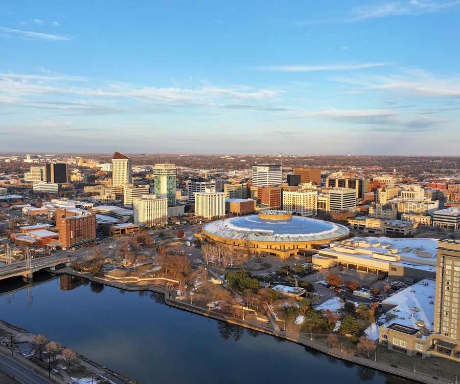 Wichita, Kansas downtown skyline