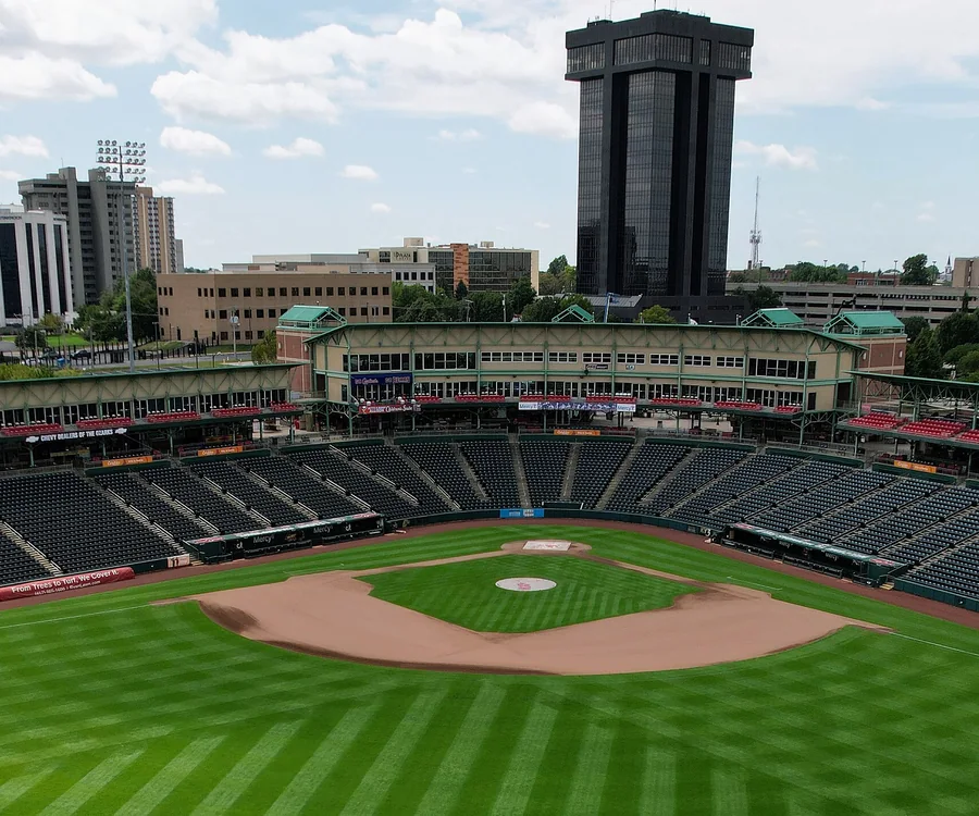 Downtown Springfield, Missouri and Hammons Field