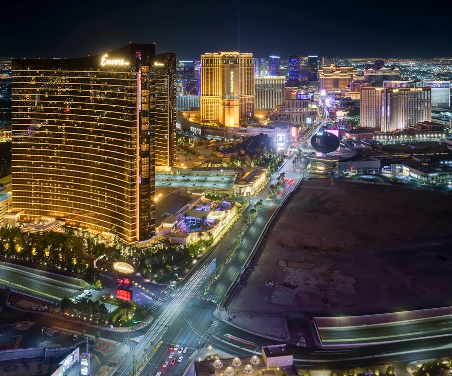 Las Vegas Nevada Strip skyline at night