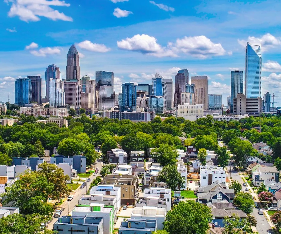 Charlotte North Carolina uptown skyline