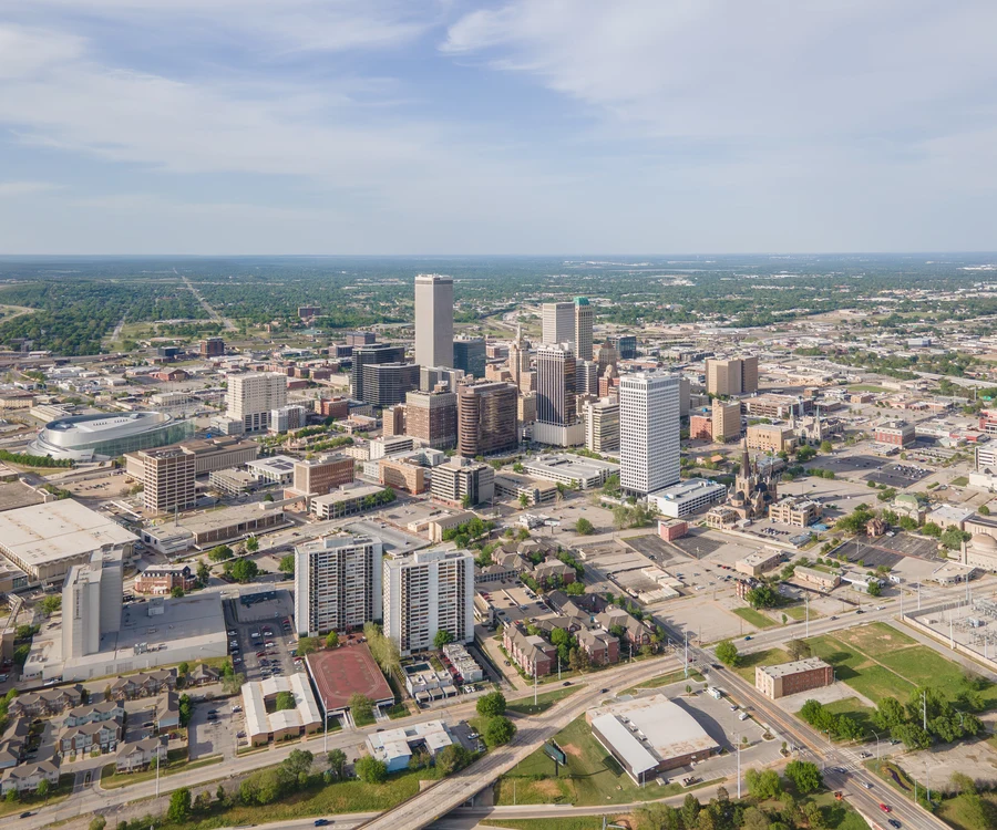 Tulsa Oklahoma downtown skyline