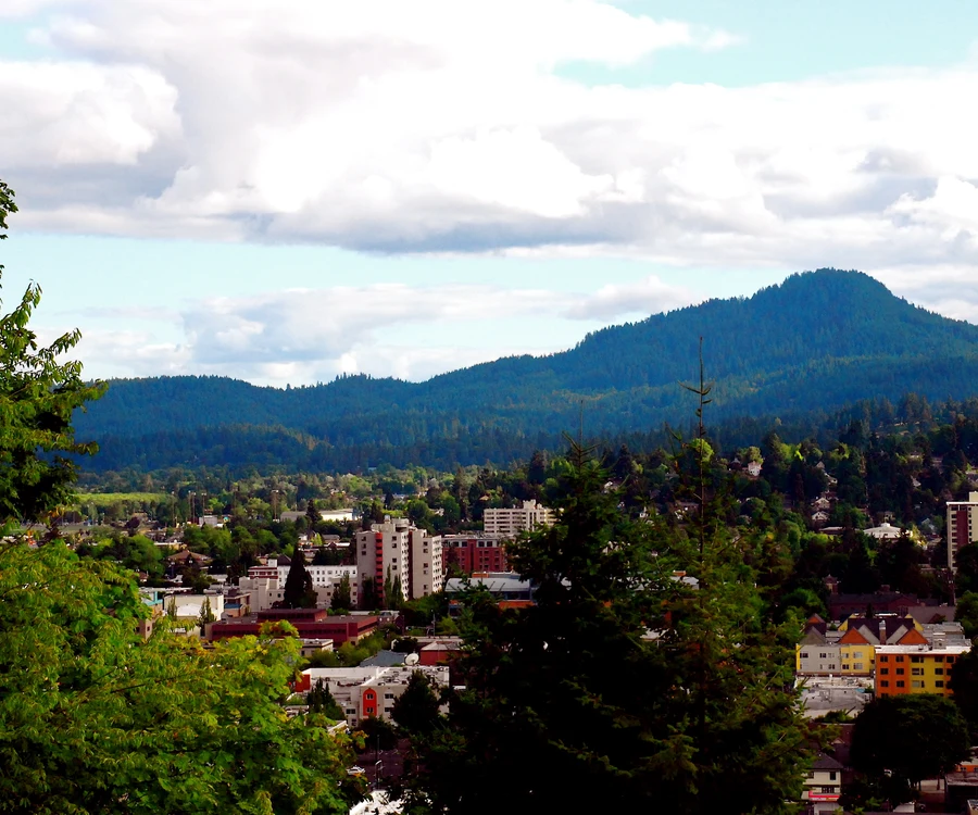 Eugene Oregon and the Willamette River
