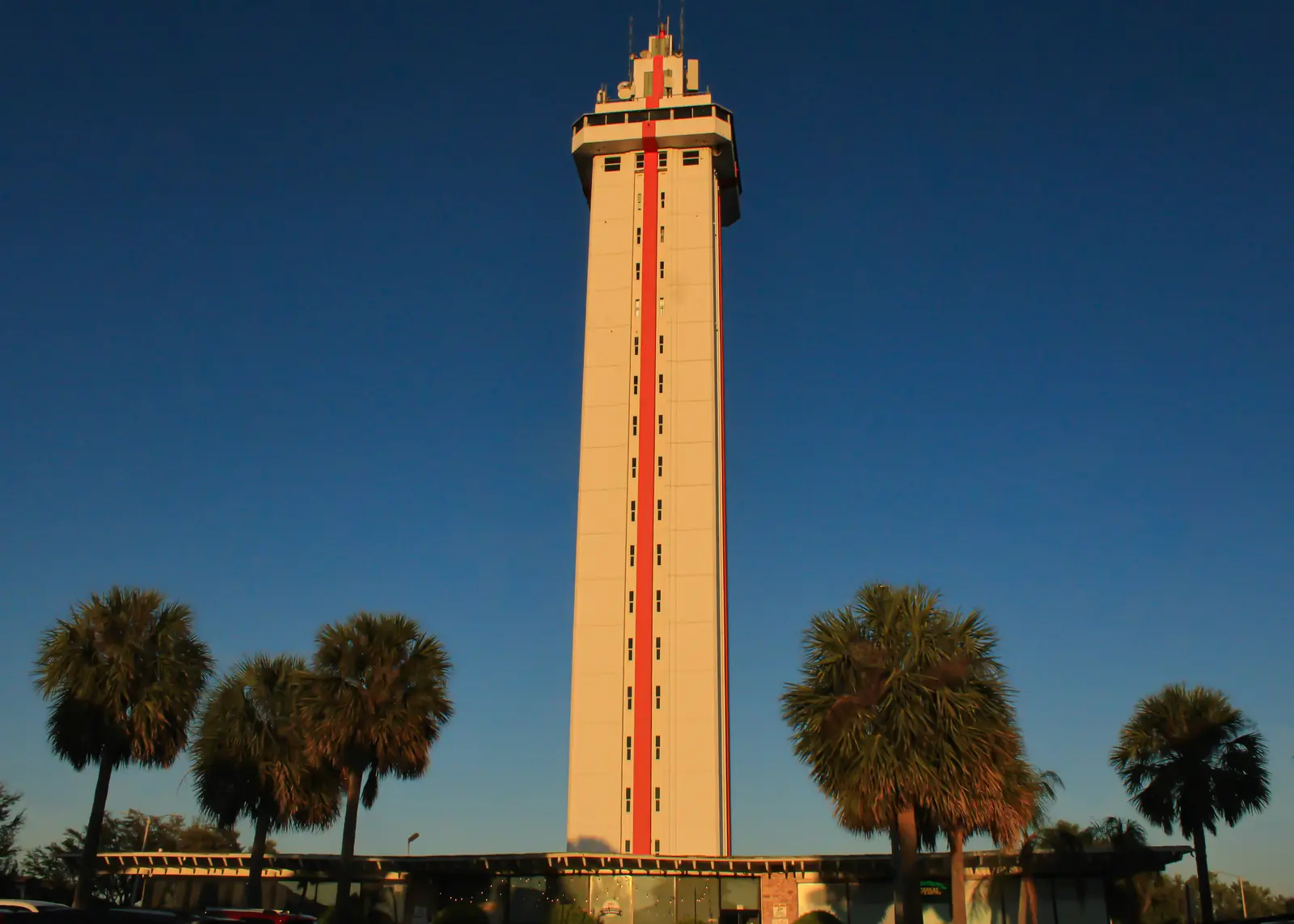 The Florida Citrus Tower at sunset in Clermont