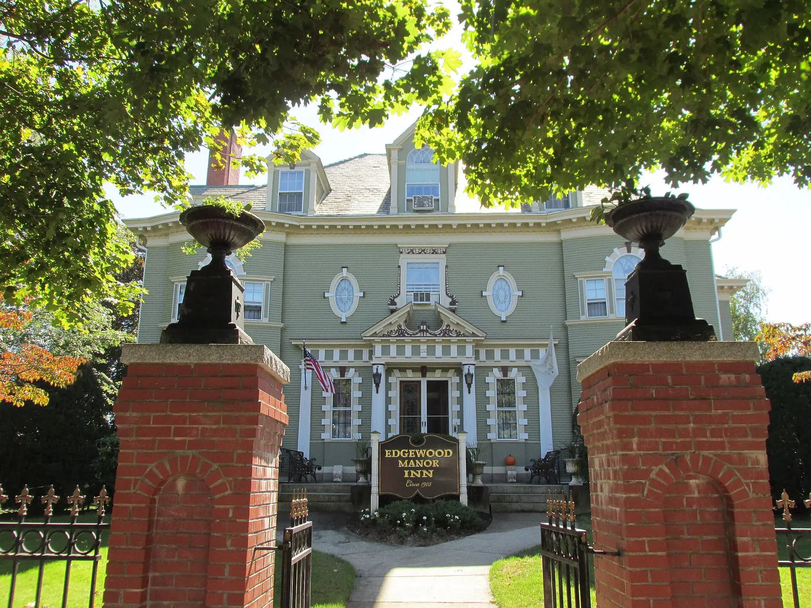 A grand historic Victorian home in the Edgewood neighborhood of Cranston, Rhode Island