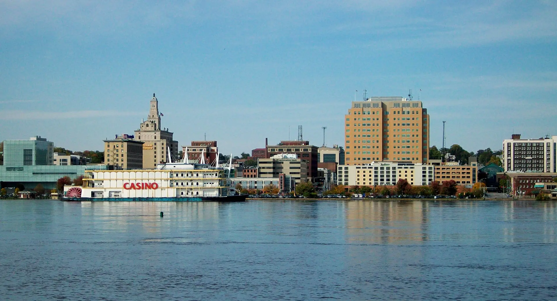 The Mississippi riverfront near the Village of East Davenport, Iowa
