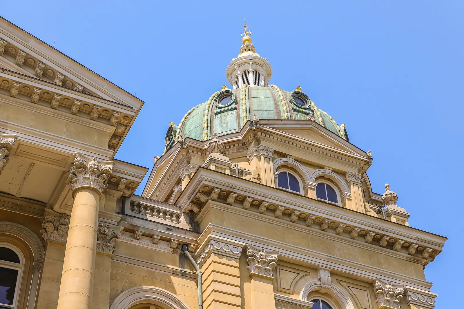 Iowa State Capitol in Des Moines, Iowa