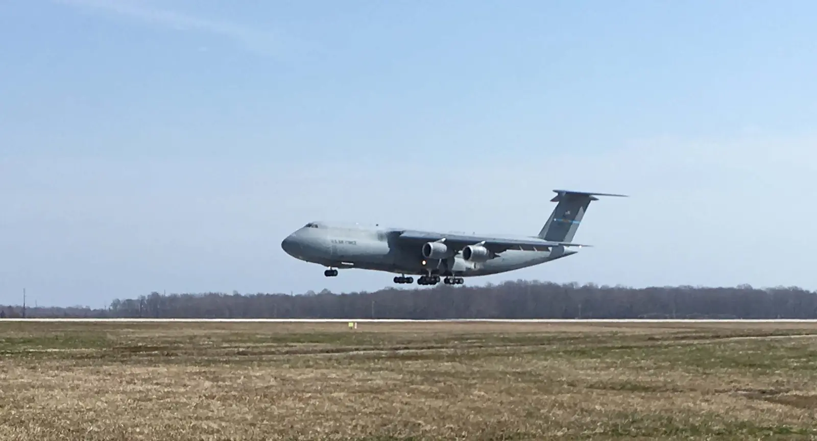 A C-5 airlifter at Dover Air Force Base