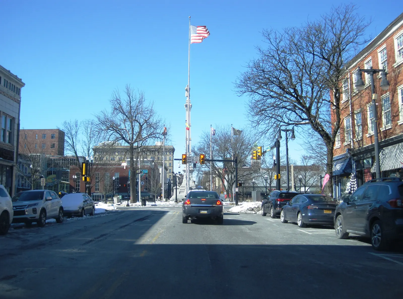 The Soldiers and Sailors Monument at Centre Square in downtown Easton, Pennsylvania