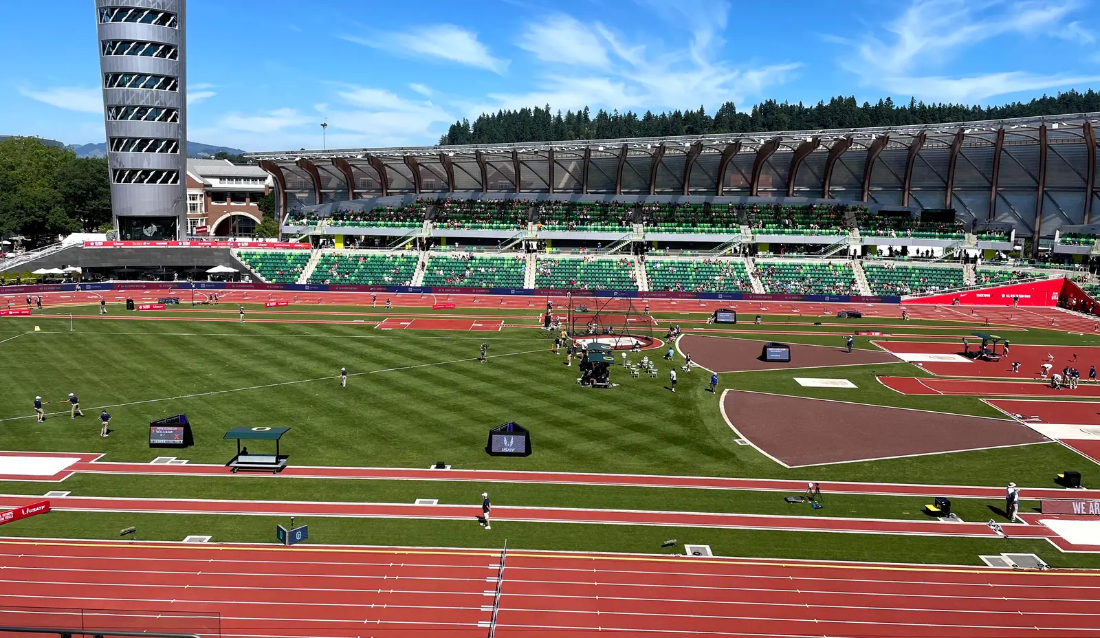 Hayward Field at the University of Oregon in Eugene