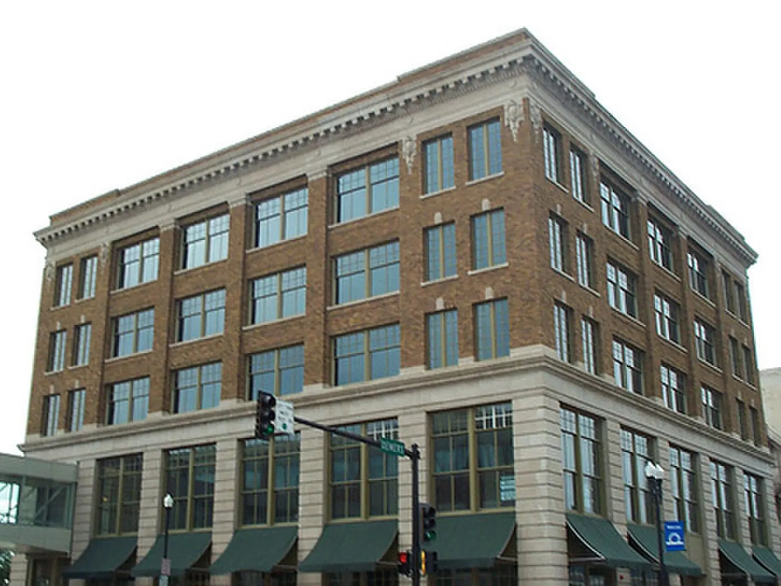 A historic building on DeMers Avenue in Grand Forks, North Dakota