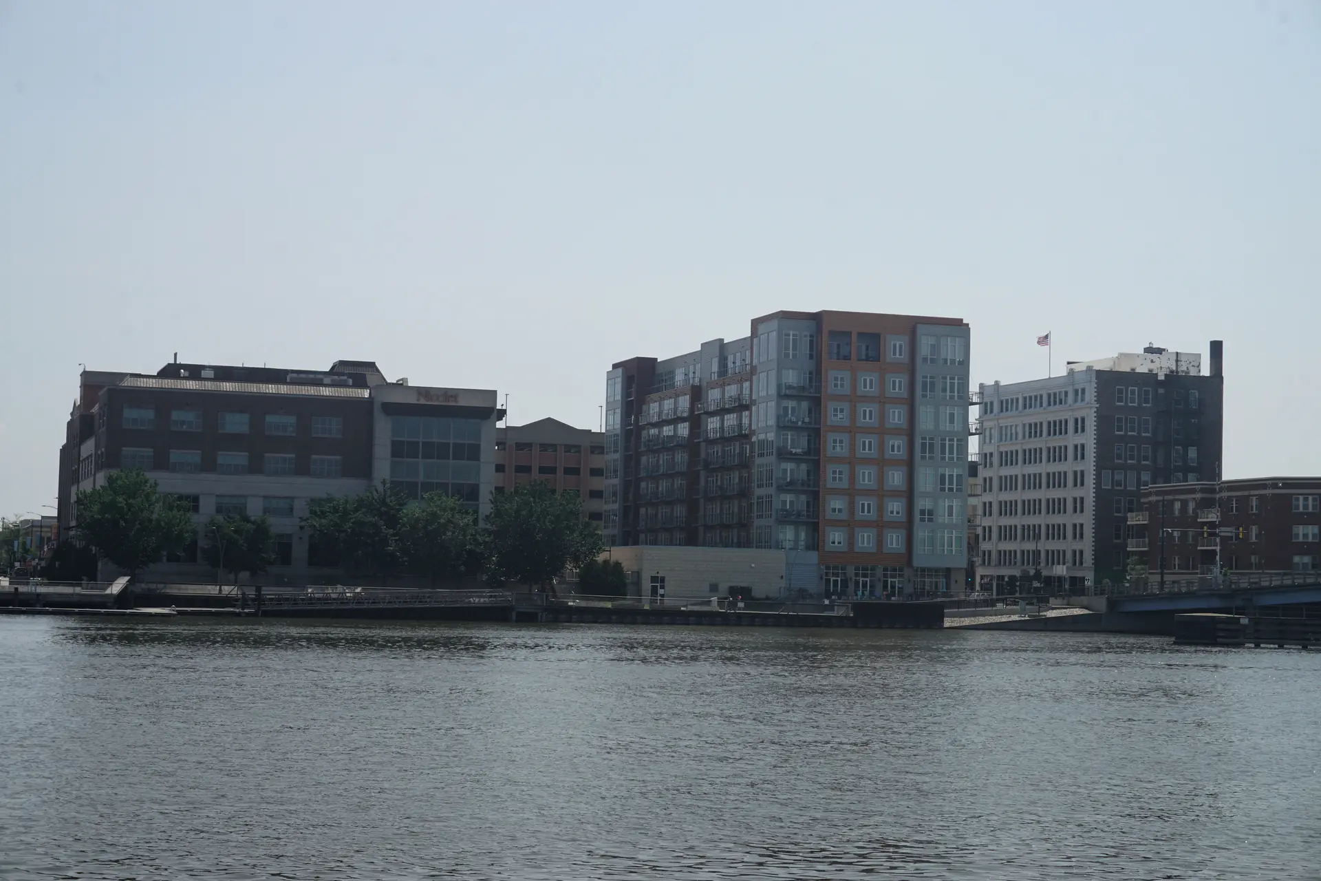 A view over downtown Green Bay and the Fox River