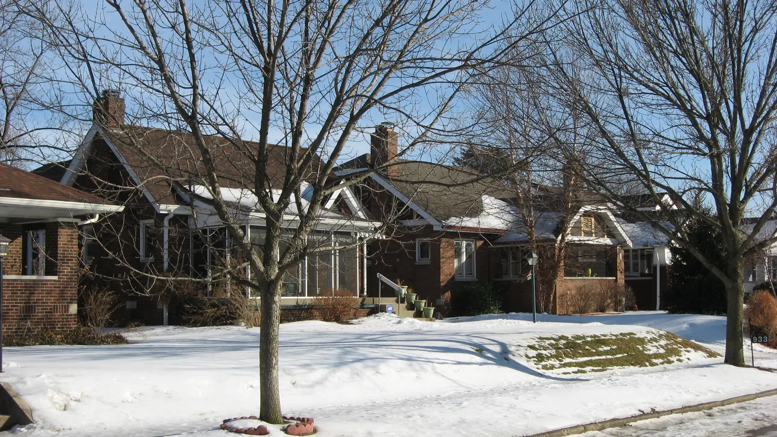 Historic homes in Irvington, Indianapolis