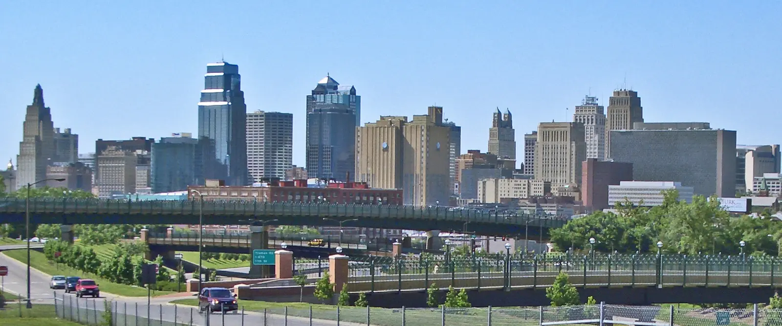 The downtown Kansas City, Missouri skyline