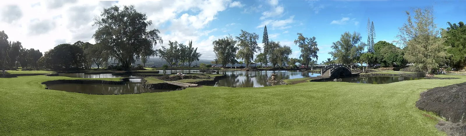 Liliuokalani Park and Gardens on the Waiakea peninsula in Hilo