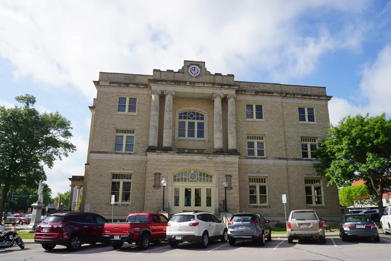 Historic Collin County courthouse on the downtown McKinney square