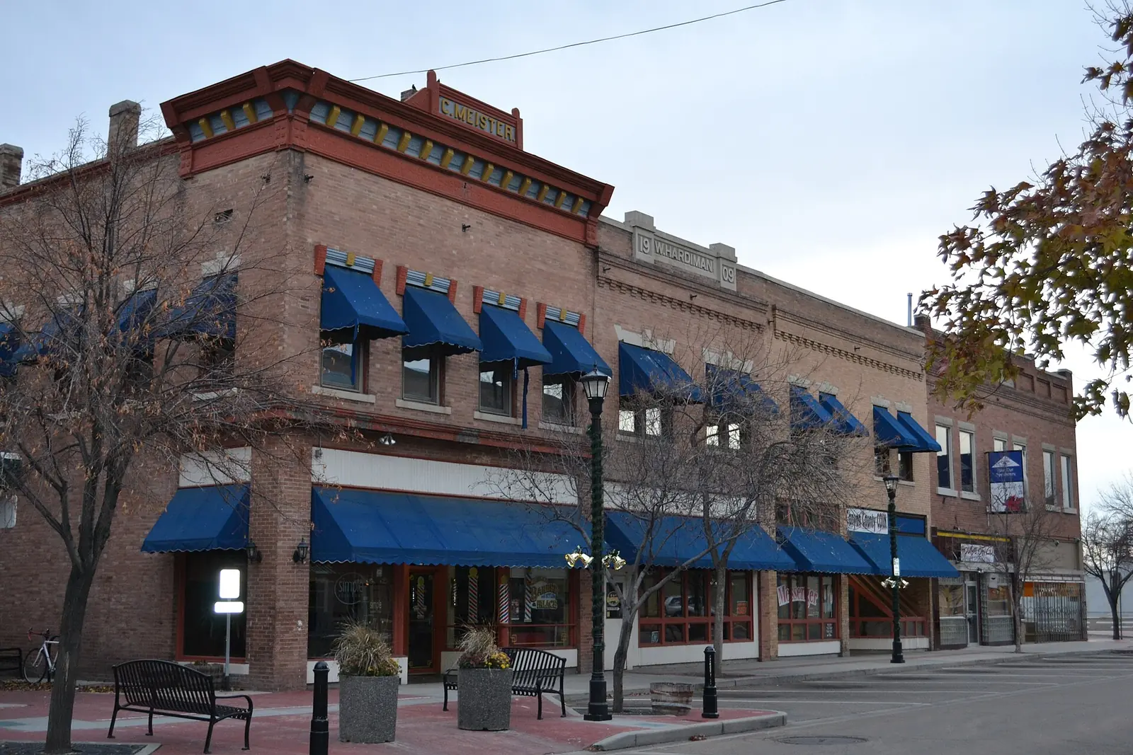 Historic commercial buildings in downtown Nampa, Idaho