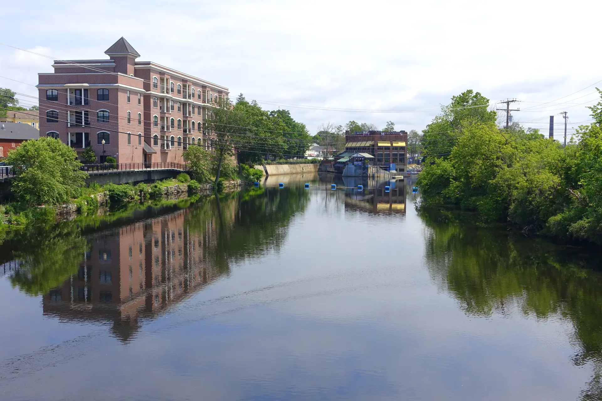 The riverfront near Nashua, New Hampshire