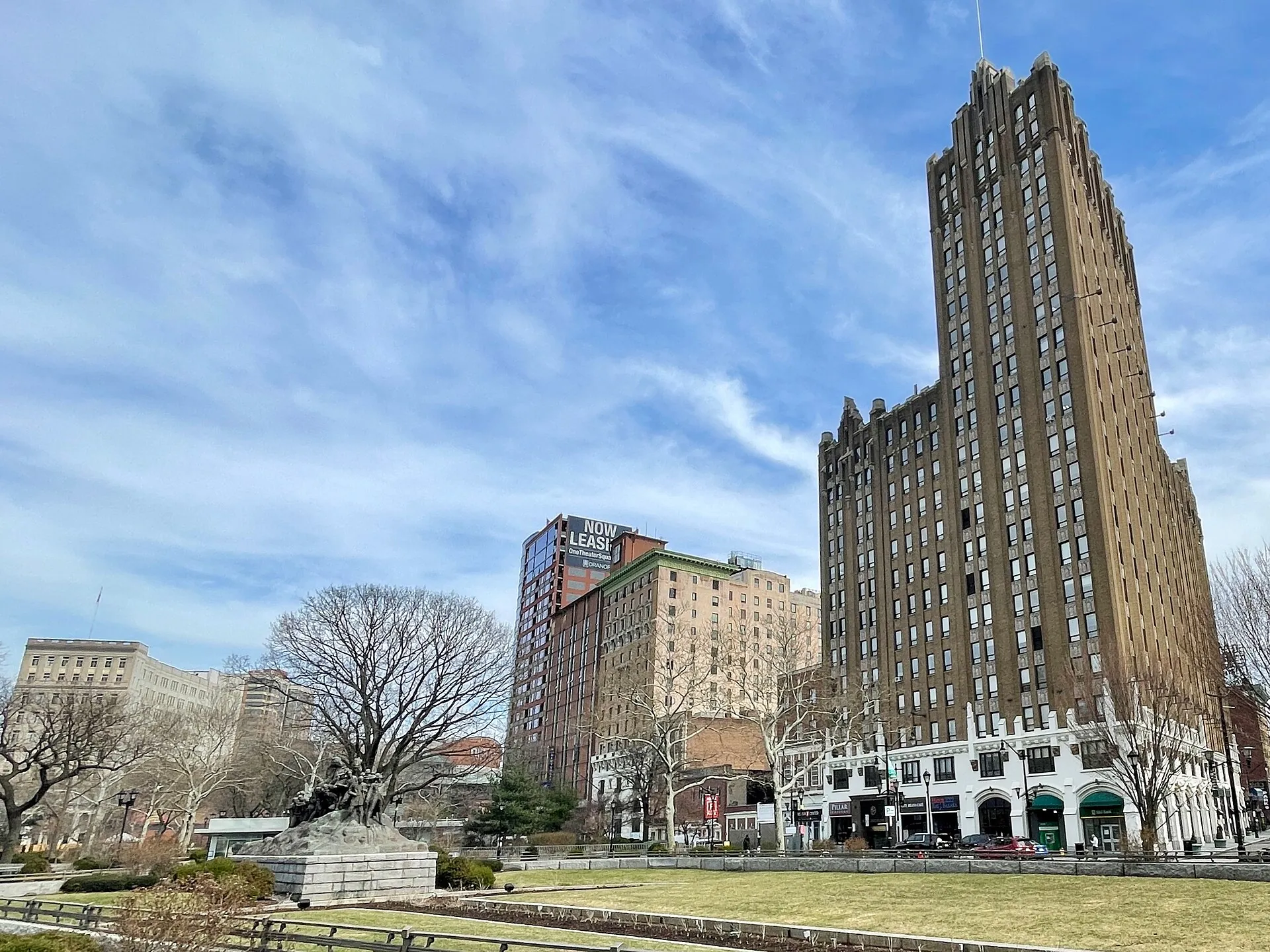 Military Park and the downtown Newark skyline