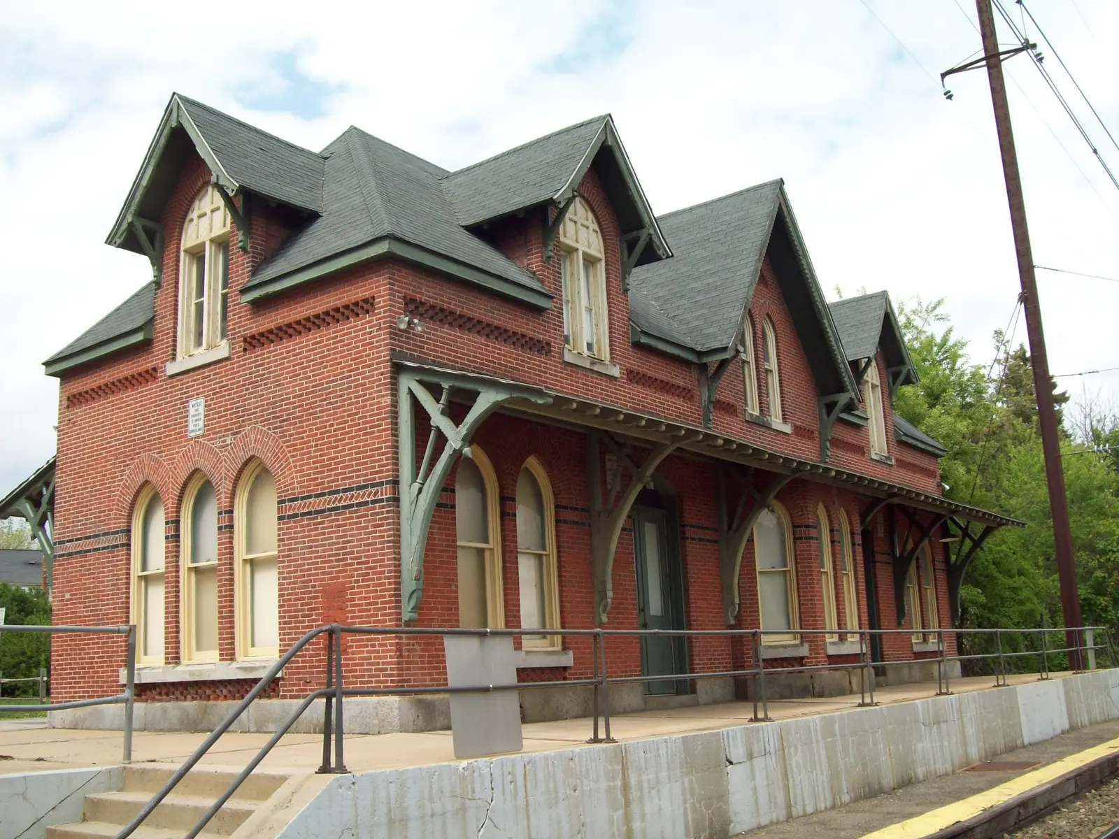 The Newark, Delaware train station near the Route 273 corridor