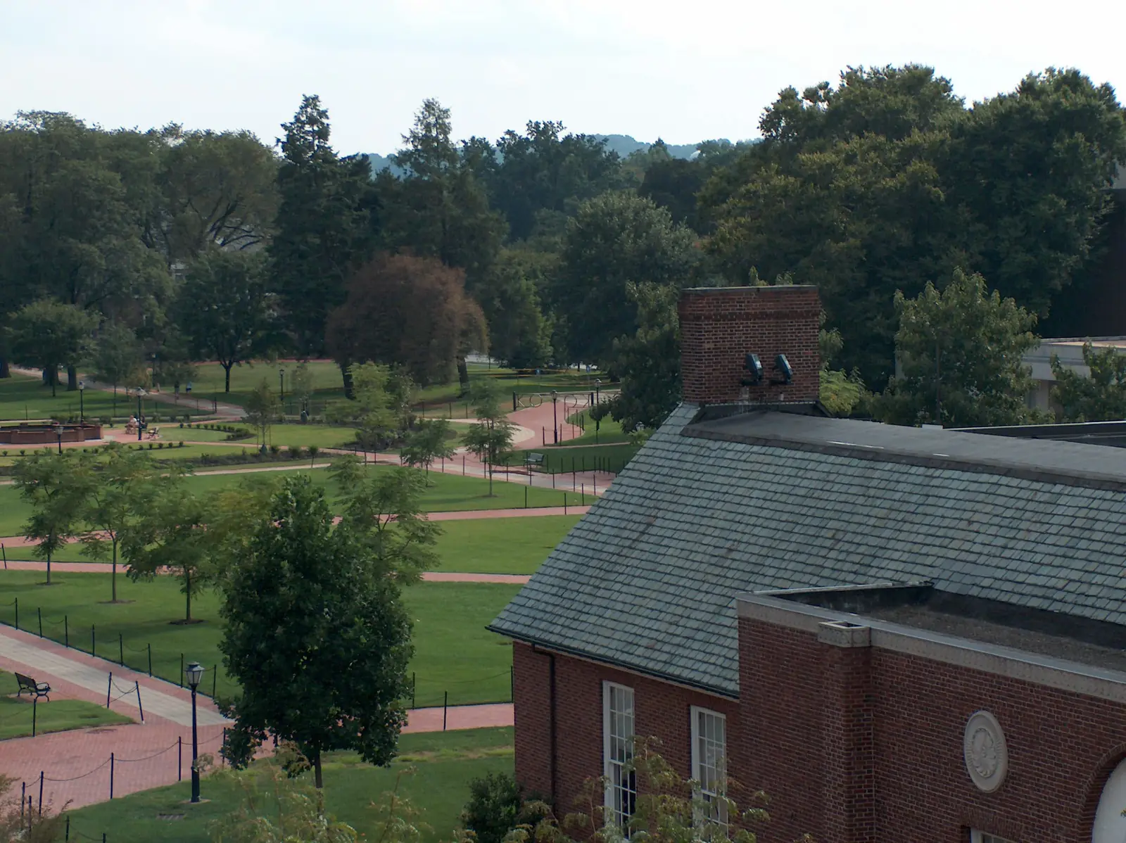 Memorial Hall on the University of Delaware green in Newark