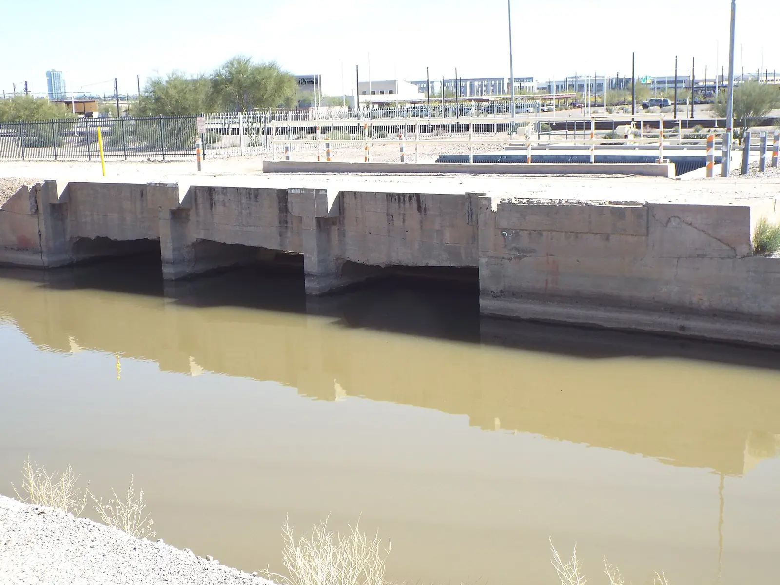 The Arizona canal system that threads through west Phoenix near Maryvale