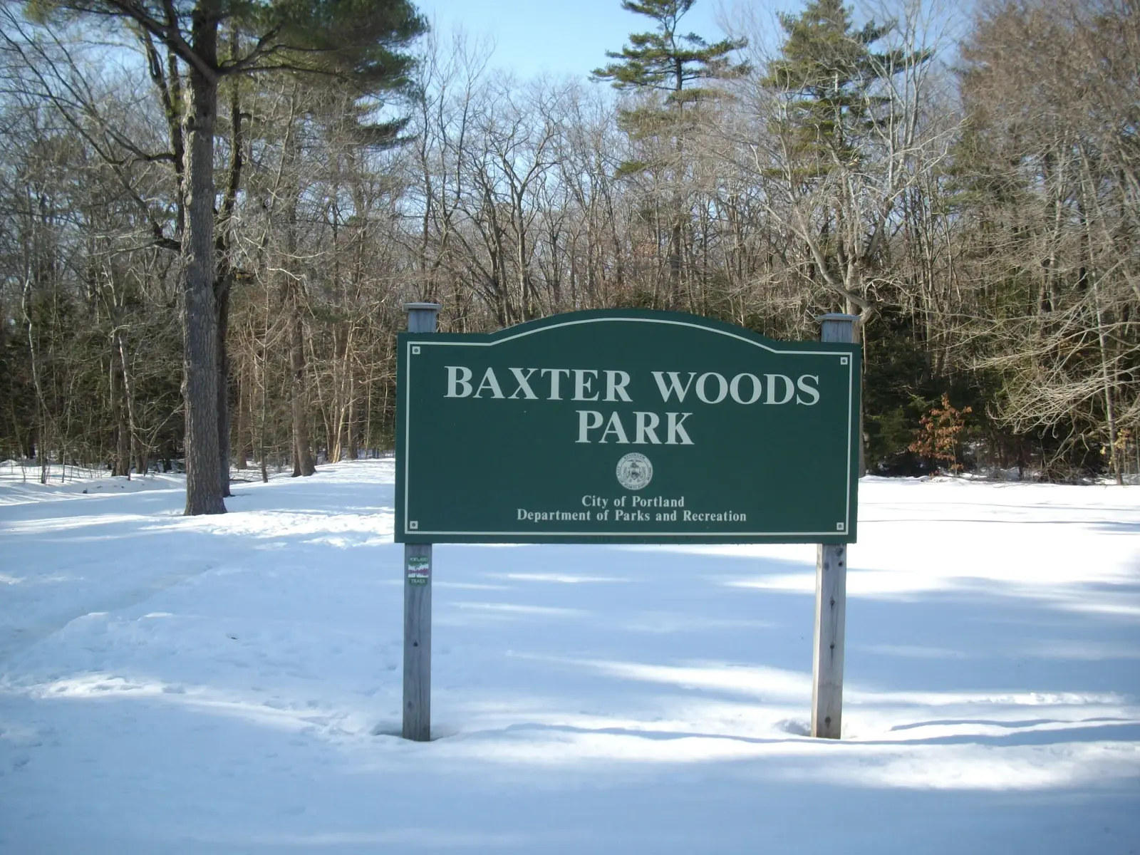 Baxter Woods, a nature preserve in North Deering, Portland, Maine