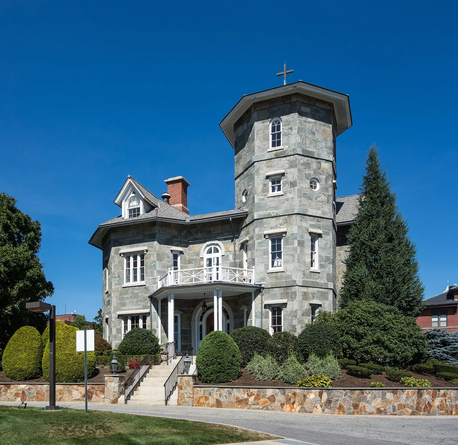 A building on the Providence College campus in the Elmhurst neighborhood of Providence, Rhode Island