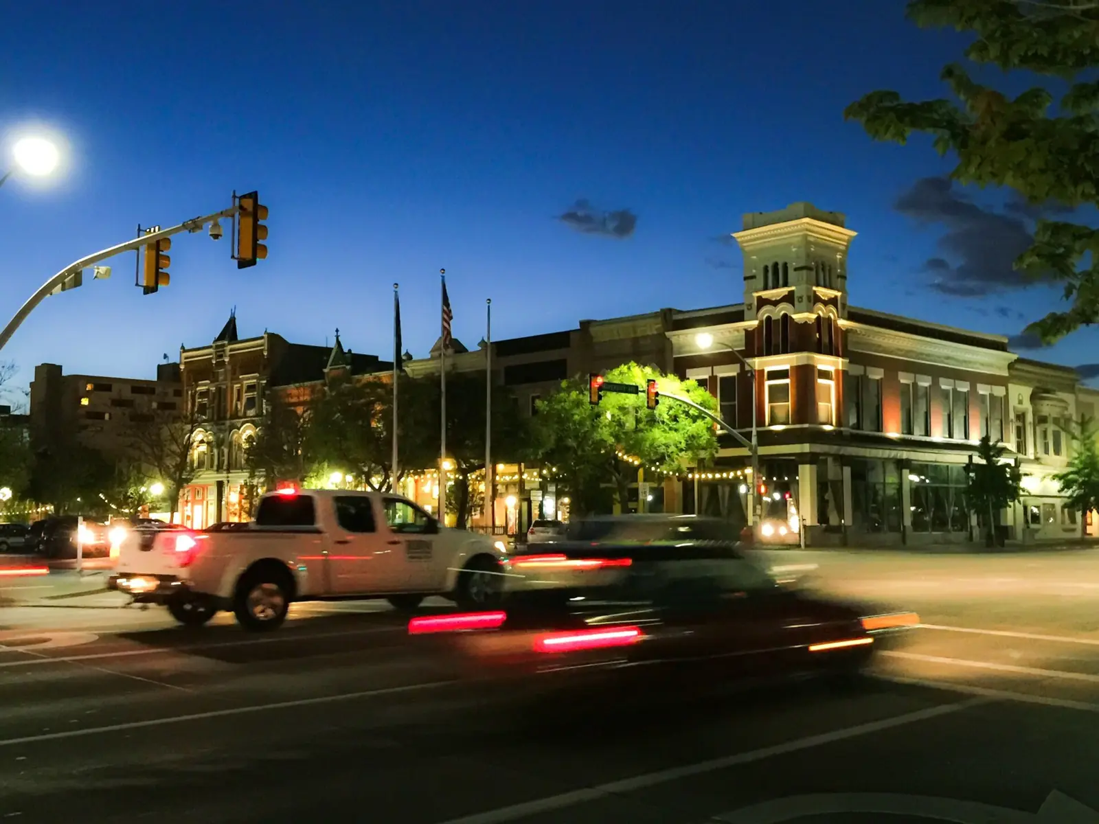 Downtown Provo below the north-bench neighborhoods