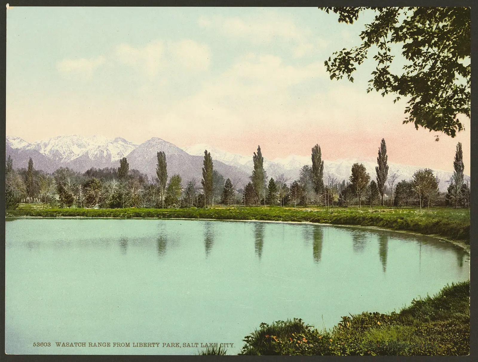 The Wasatch Range rising above Salt Lake City near the Avenues foothills