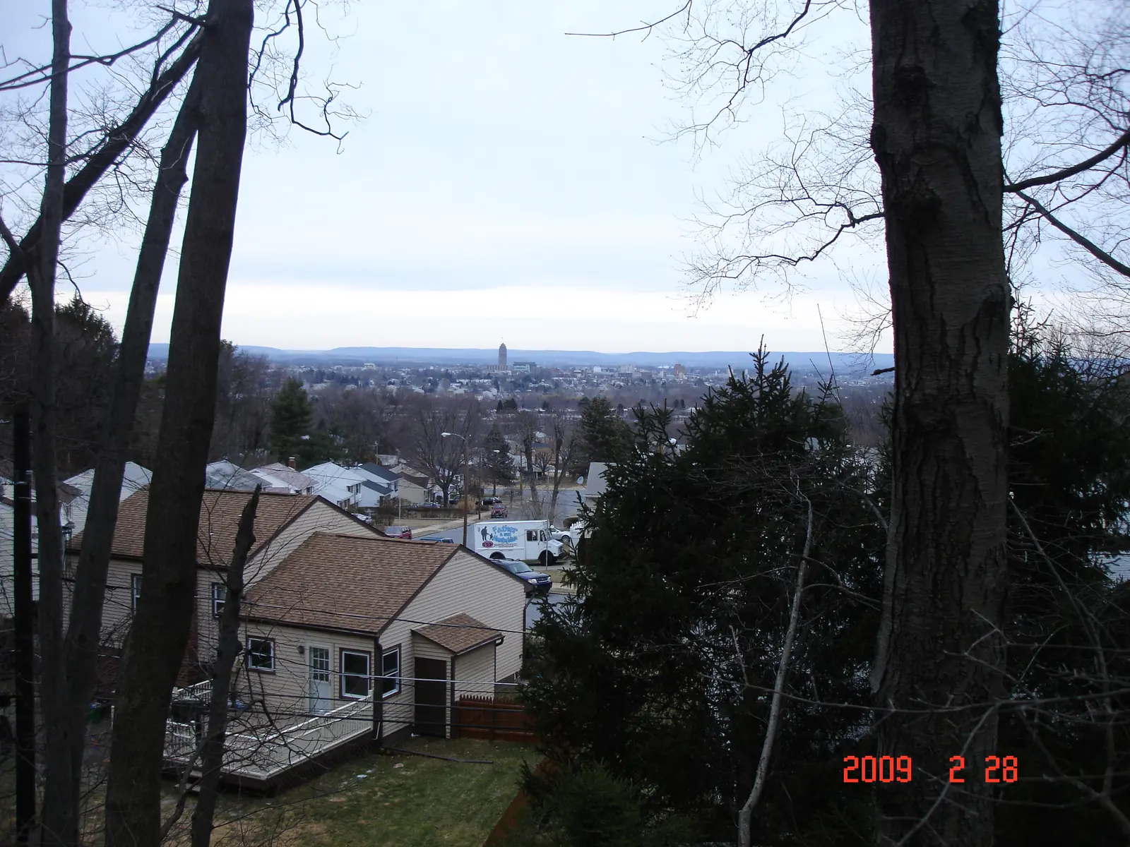 View of Allentown from the South Mountain overlook above South Allentown