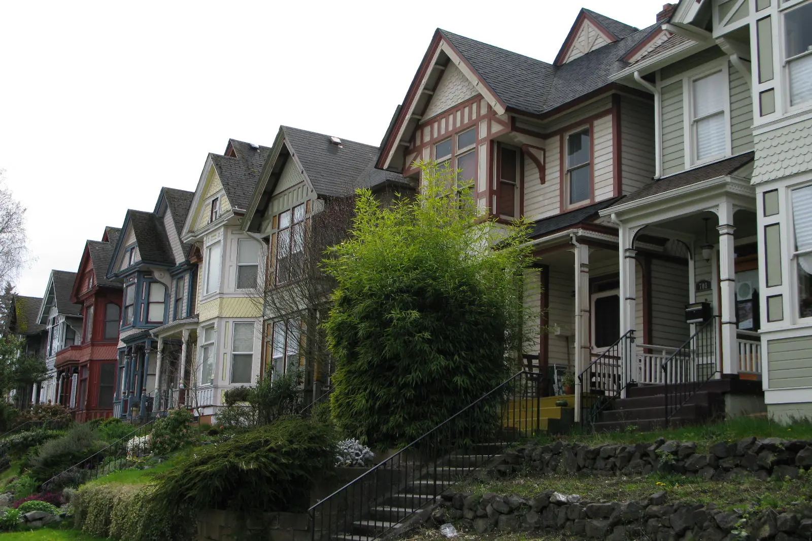Historic Victorian houses in Tacoma's Hilltop neighborhood