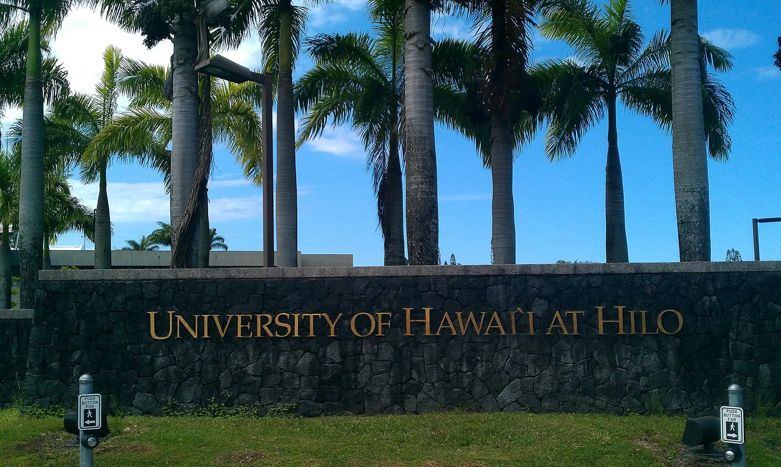 The University of Hawaii at Hilo campus near the Waiakea Uka slope