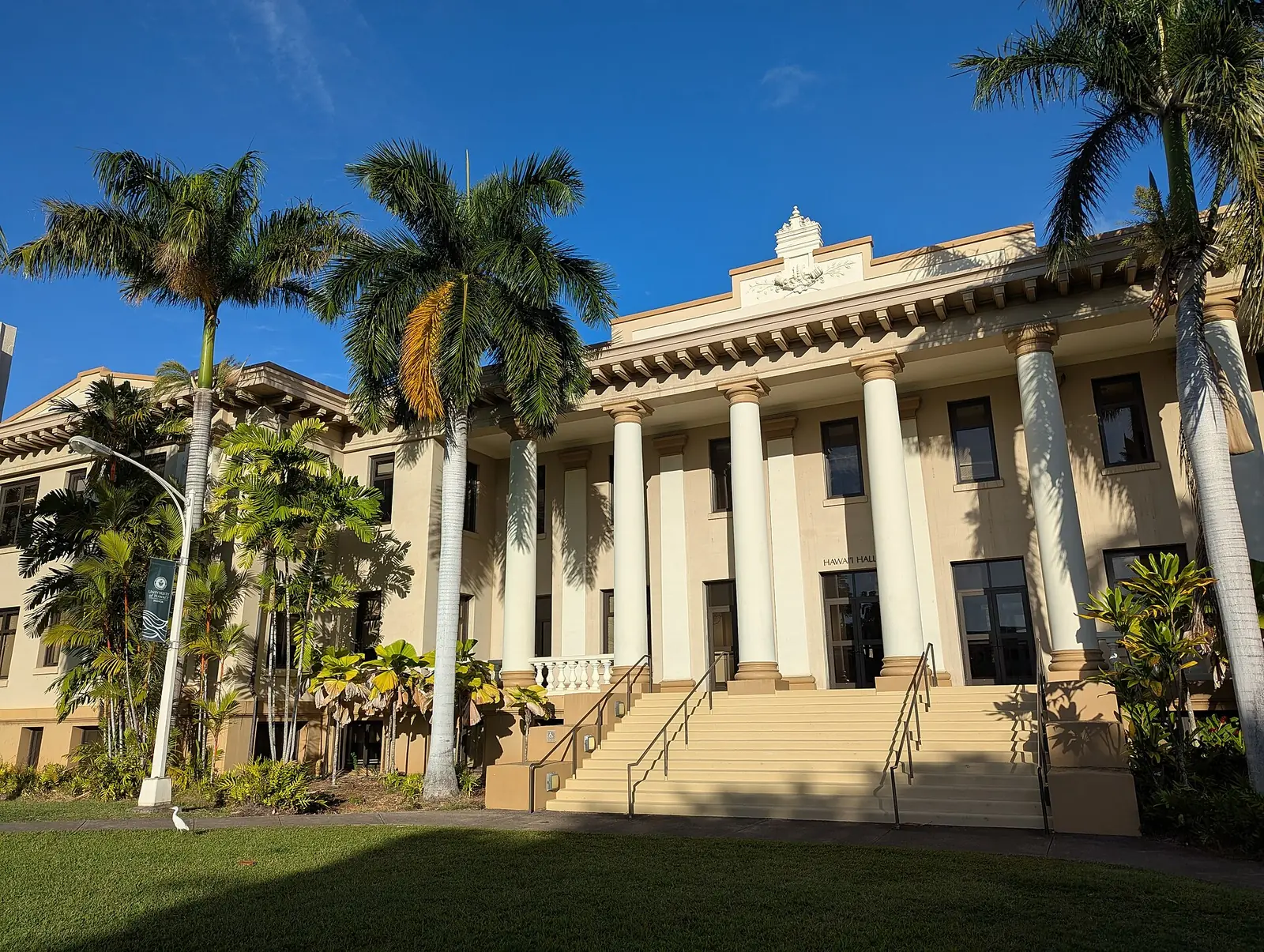 Historic Hawaii Hall on the University of Hawaii at Manoa campus