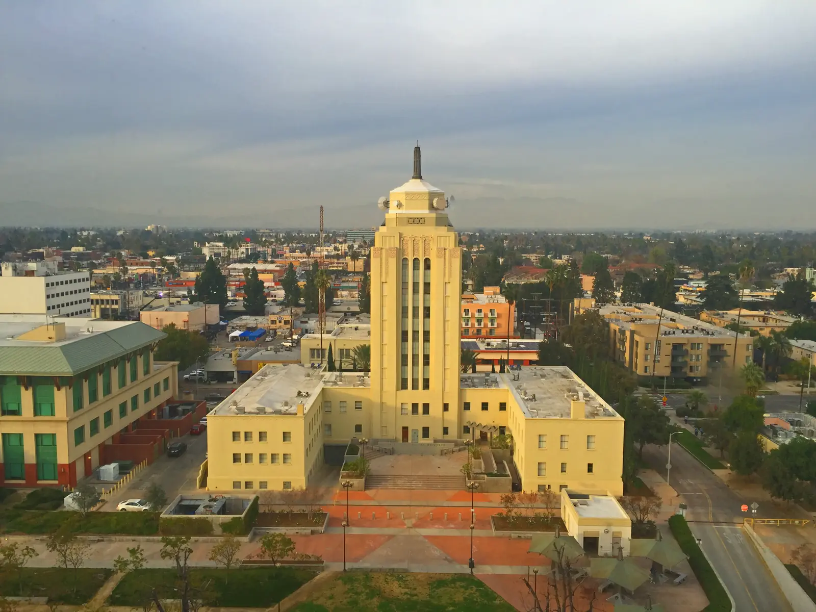 Van Nuys City Hall, the 1932 Art Deco tower in the Van Nuys civic center
